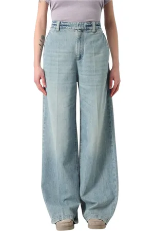 Brunello Cucinelli Jeans, Dames, Blauw, L, Denim, Premium Denim Jeans met klassieke pasvorm