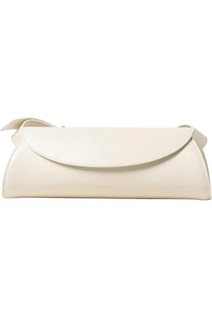 Jil Sander Tassen, Dames, Wit, ONE Size, Witte Minimalistische Crossbody Tas