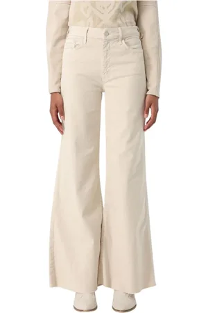 Mother Jeans, Dames, , W30, Katoen, Prachtige Wide Leg Jeans in Geel Room