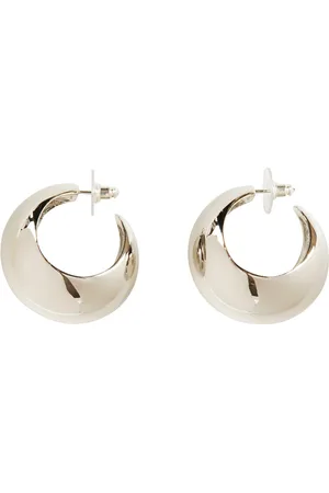 Isabel Marant Accessoires, Dames, Grijs, ONE Size, Chunky Cirkel Oorbellen