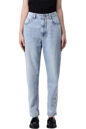 Brunello Cucinelli Jeans, Dames, Blauw, M, Klassieke Blauwe Jeans Elegante Stijl