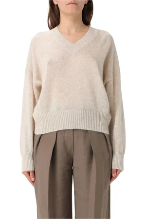 Brunello Cucinelli Truien, Dames, , M, Luxe Cashmere Blend Sweater