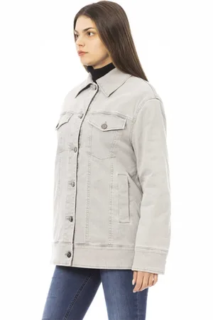 Jacob Cohen Jassen, Dames, Grijs, XL, Kleding Jassen