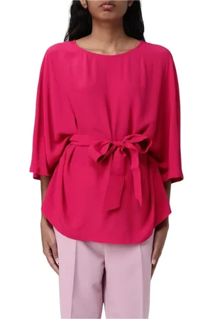 Liu Jo Blouses & Shirts, Dames, Roze, S, Polyester, Roze Blouse met 3/4 Mouwen