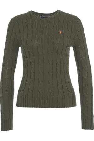 Ralph Lauren Truien, Dames, Groen, S, Groene Kabeltrui
