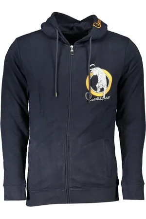 Roberto Cavalli Sweatshirts & Hoodies, Heren, Blauw, 3Xl, Katoen, Hoodies