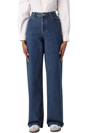 A.P.C. Jeans, Dames, Blauw, W27, Katoen, Hoge taille donkere was jeans