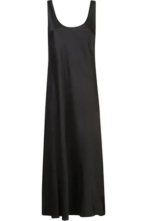 Calvin Klein Kleedjes, Dames, Zwart, M, Zwarte Jurk Aw 24