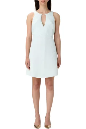 Twin-Set Kleedjes, Dames, Groen, XS, Mint A-Lijn Mini Jurk
