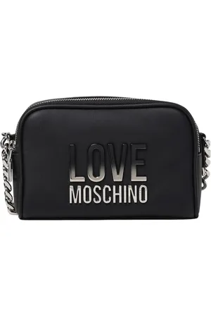 Moschino Tassen, Dames, Zwart, ONE Size, Leer, Zwarte Mini Tas voor Vrouwen
