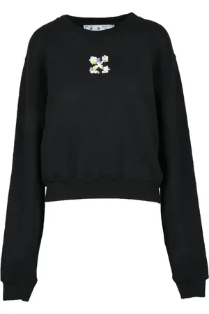 OFF-WHITE Sweatshirts & Hoodies, Dames, Zwart, S, Katoen, Shirt
