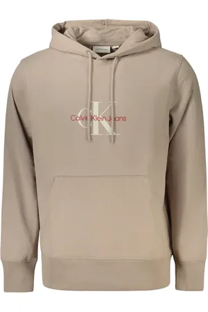 Calvin Klein Sweatshirts & Hoodies, Heren, , L, Katoen, hoodie met centrale zak en logo