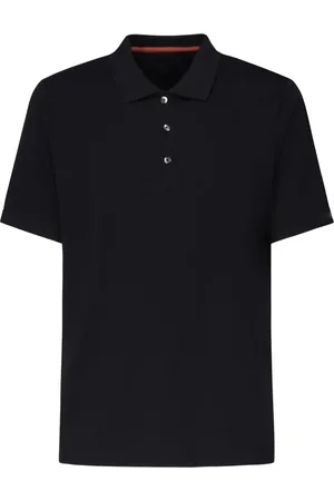 FAY Tops, Heren, Zwart, 2Xl, Katoen, Zwarte Polo Style T-shirts en Polos