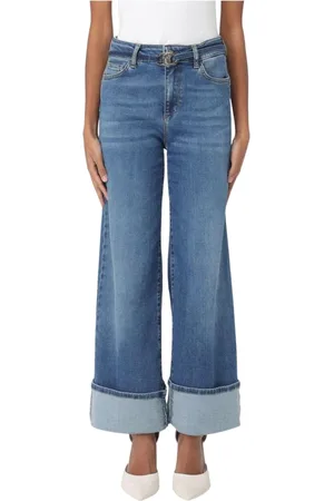Liu Jo Jeans, Dames, Blauw, W31, Katoen, Klassieke Blauwe Spijkerbroek