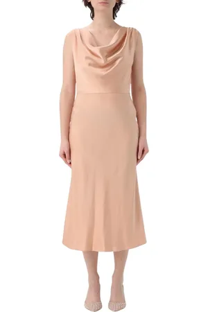 BLUMARINE Kleedjes, Dames, Roze, S, Elegante Roze Slip Jurk
