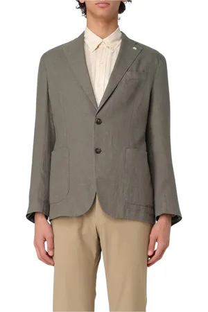 Manuel Ritz Jassen, Heren, Groen, 3Xl, Linnen, Groene Linnen Blazer Jas