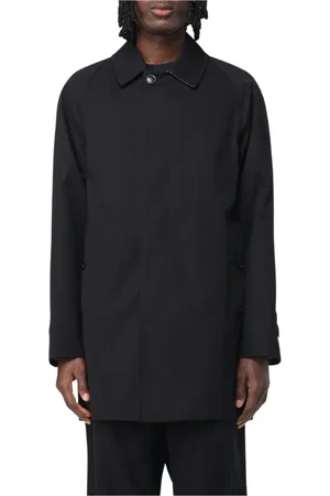 Burberry Jassen, Heren, Zwart, XL, Klassieke Lichtgewicht Trenchcoat