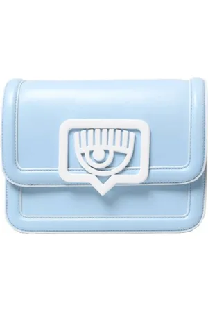 Chiara Ferragni Tassen, Dames, Blauw, ONE Size, Eyelike Witte Crossbodytas