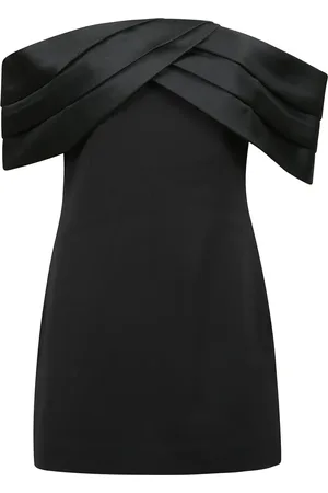 ANINE BING Kleedjes, Dames, Zwart, M, Mouwloze Korte Jurk met Verborgen Rits