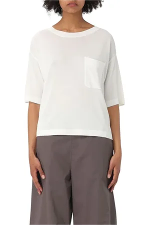 Max Mara Truien, Dames, Wit, S, Elegante Witte Gebreide Top