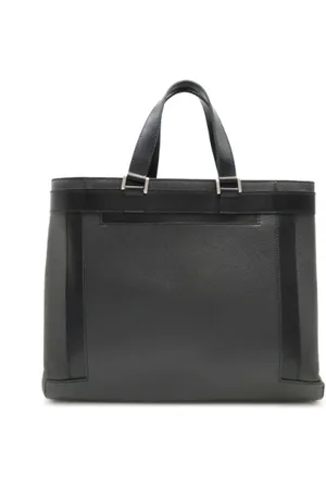 LOUIS VUITTON Pre-owned, Heren, Zwart, ONE Size, Leer, Pre-owned Leather briefcases