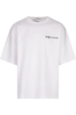 Alexander McQueen Tops, Heren, Wit, M, Witte Oversized T-shirts en Polos