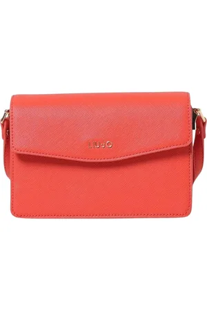Liu Jo Tassen, Dames, Oranje, ONE Size, Leer, Oranje Schoudertas voor Vrouwen