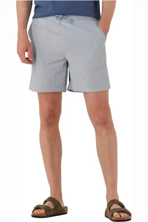 Tommy Hilfiger Badkleding, Heren, Blauw, XL, Seersucker Strand Shorts voor Mannen