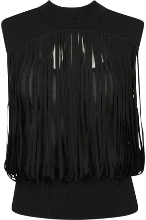 Simkhai Tops, Dames, Zwart, S, Mouwloze top met ballonlichaam