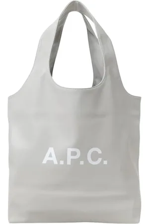 A.P.C. Tassen, Dames, Grijs, ONE Size, Grijze Schouder Tote Tas