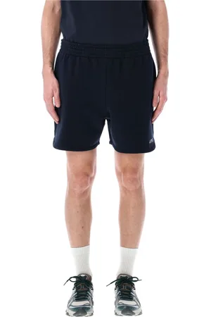 Asics Korte broeken, Heren, Blauw, L, Katoen, Donkerblauwe Coast Sweatshorts