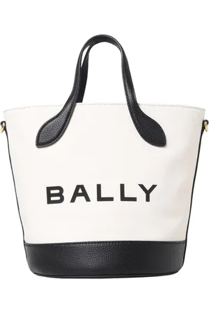 Bally Tassen, Dames, , ONE Size, Leer, Canvas Schoudertas Chic Veelzijdige Accessoire