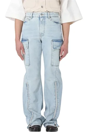 Stella McCartney Jeans, Dames, Blauw, W27, Denim, Cargo Zip Jeans
