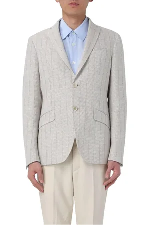 Etro Jassen, Heren, , XL, Stijlvolle Single-Breasted Jas met Revers en Knoopsluiting