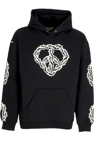IUTER Sweatshirts & Hoodies, Heren, Zwart, S, Katoen, Zwarte Hoodie met Voorzak
