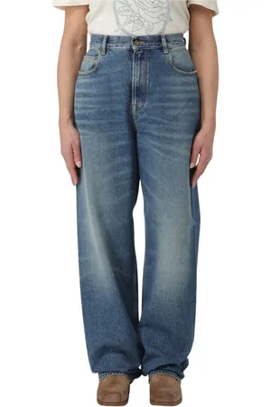 Golden Goose Jeans, Dames, Blauw, W28, Denim, Moderne Wide Leg Jeans voor Vrouwen