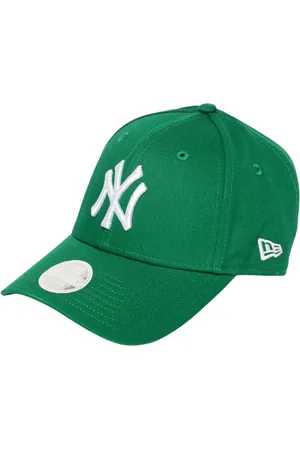 New Era Accessoires, Dames, Groen, ONE Size, Katoen, Klassieke NY Yankees Groene Pet