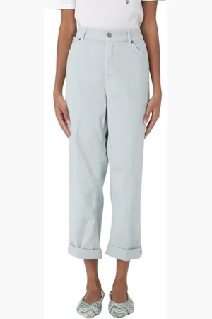 Dondup Jeans, Dames, Blauw, W28, Witte Straight Leg Jeans