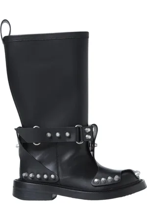 Alexander Wang Schoenen, Dames, Zwart, 38 EU, Leer, Studded Leren Laarzen