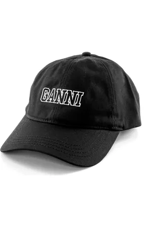 Ganni Accessoires, Dames, Zwart, ONE Size, Katoen, Caps