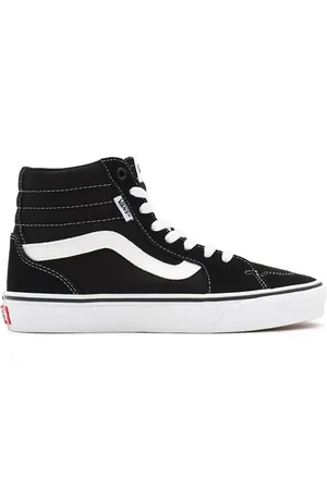Vans Schoenen, Dames, Zwart, 38 EU, Zwart/Wit Hi-Top Sneakers