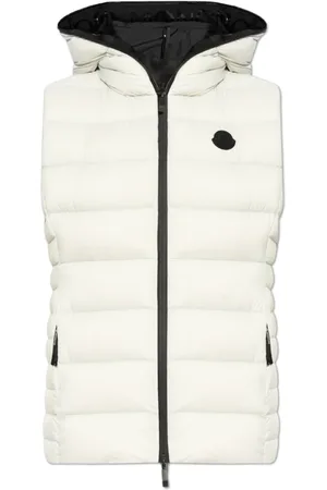 Moncler Jassen, Dames, Wit, XS, Leer, Vest Barraux