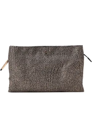 Borbonese Tassen, Dames, Zwart, ONE Size, Tijdloze leren schoudertas