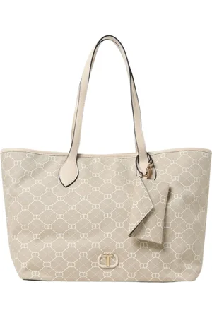 Twin-Set Tassen, Dames, Wit, ONE Size, Elegante Schoudertas met Pouch