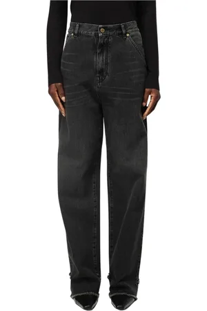 DARKPARK Jeans, Dames, Zwart, W27, Katoen, Zwarte Wide Leg Jeans