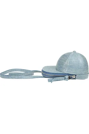 J.W.Anderson Tassen, Dames, Blauw, ONE Size, Blauwe messenger tas met voorrits