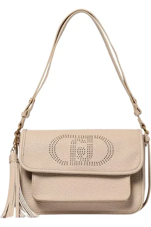 Liu Jo Tassen, Dames, , ONE Size, Leer, Zwarte Crossbody Tas met Kwastje