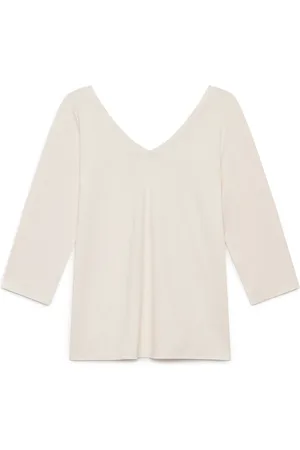 Maliparmi Tops, Dames, Wit, L, Jersey T-shirt in zacht materiaal