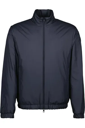 Moncler Jassen, Heren, Blauw, XL, Polyester, Blauwe Windjack Berre Lente-Zomer 2025