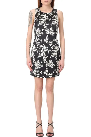 Elisabetta Franchi Kleedjes, Dames, Wit, S, Gele Bloemen Mini Jurk